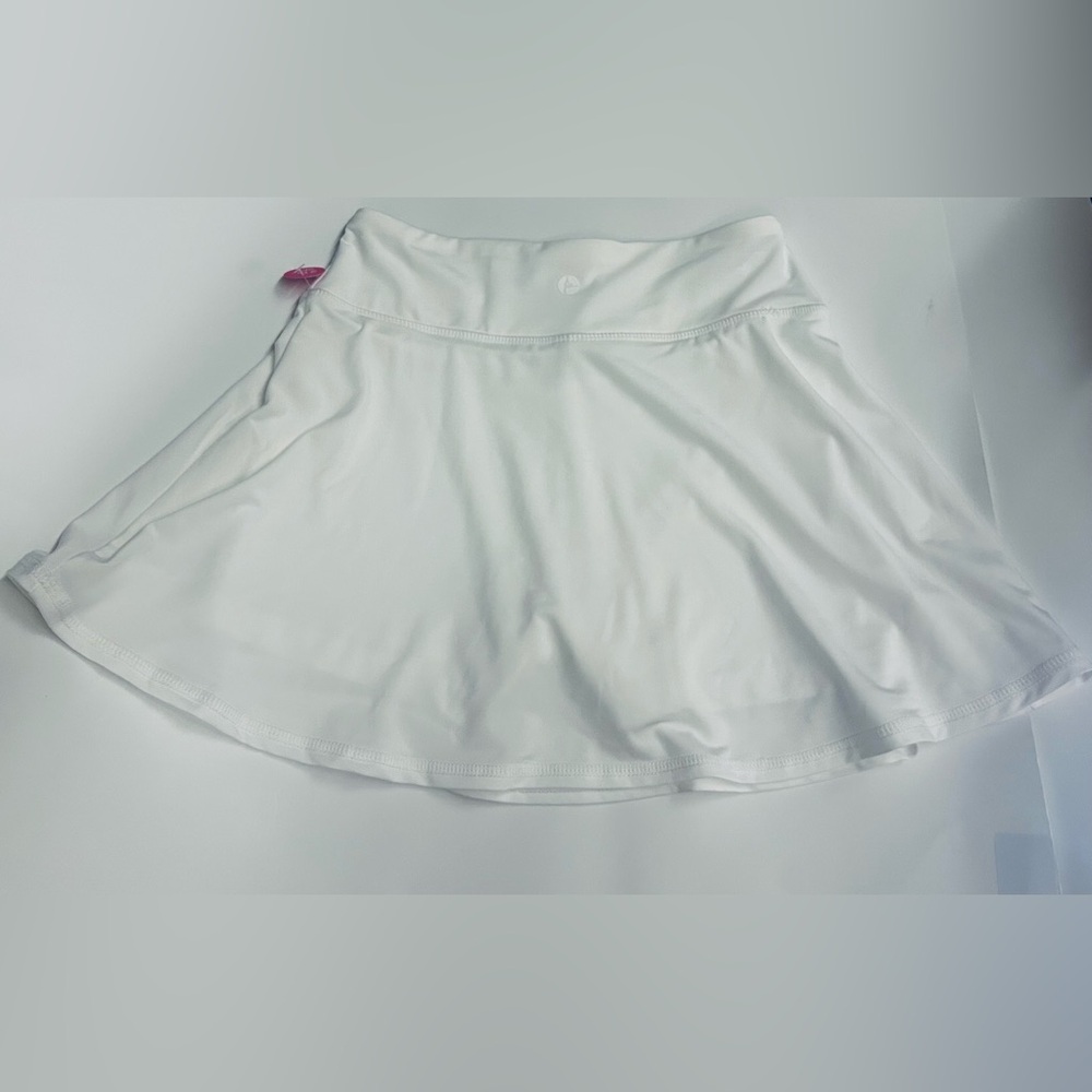 New 90 Degree by Reflex Girls 2 Piece Skort Set Pink White Girls size L (12) - Picture 8 of 16